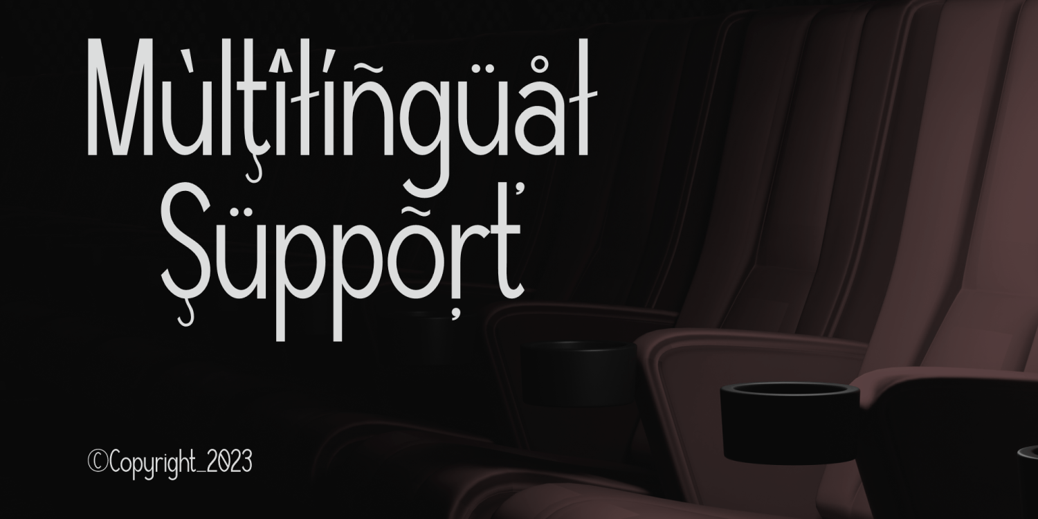 Trailer Credit Font Poster #1