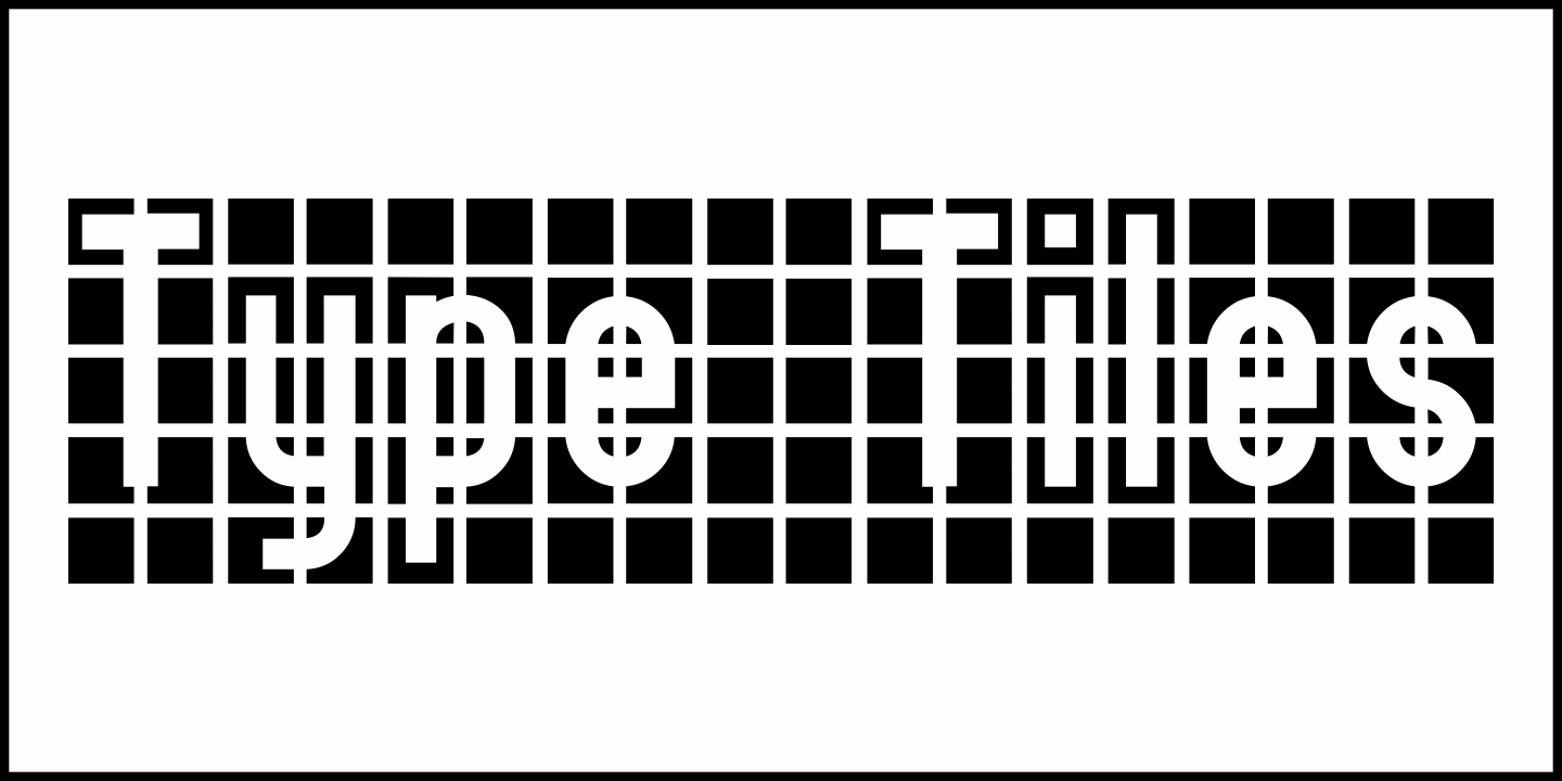 Type Tiles Font Poster #2