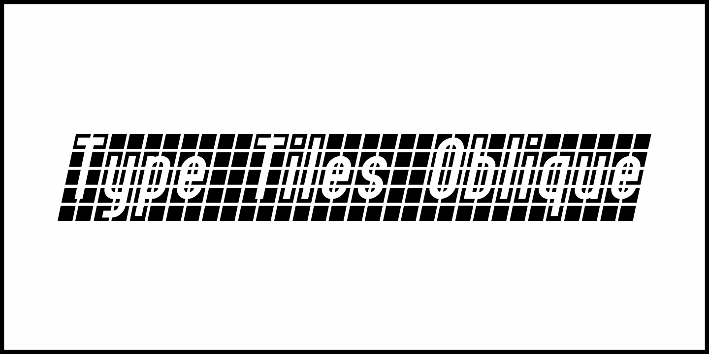 Type Tiles Font Poster #4