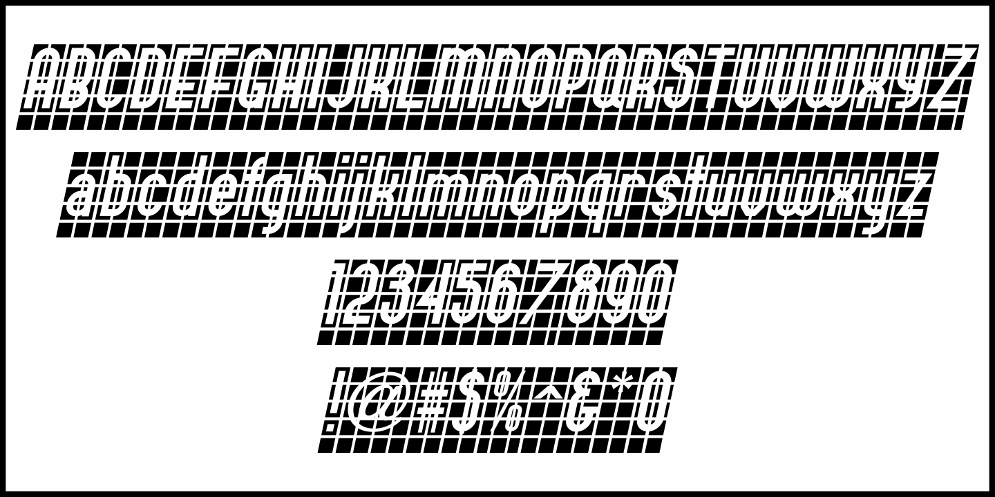 Type Tiles Font Poster #5