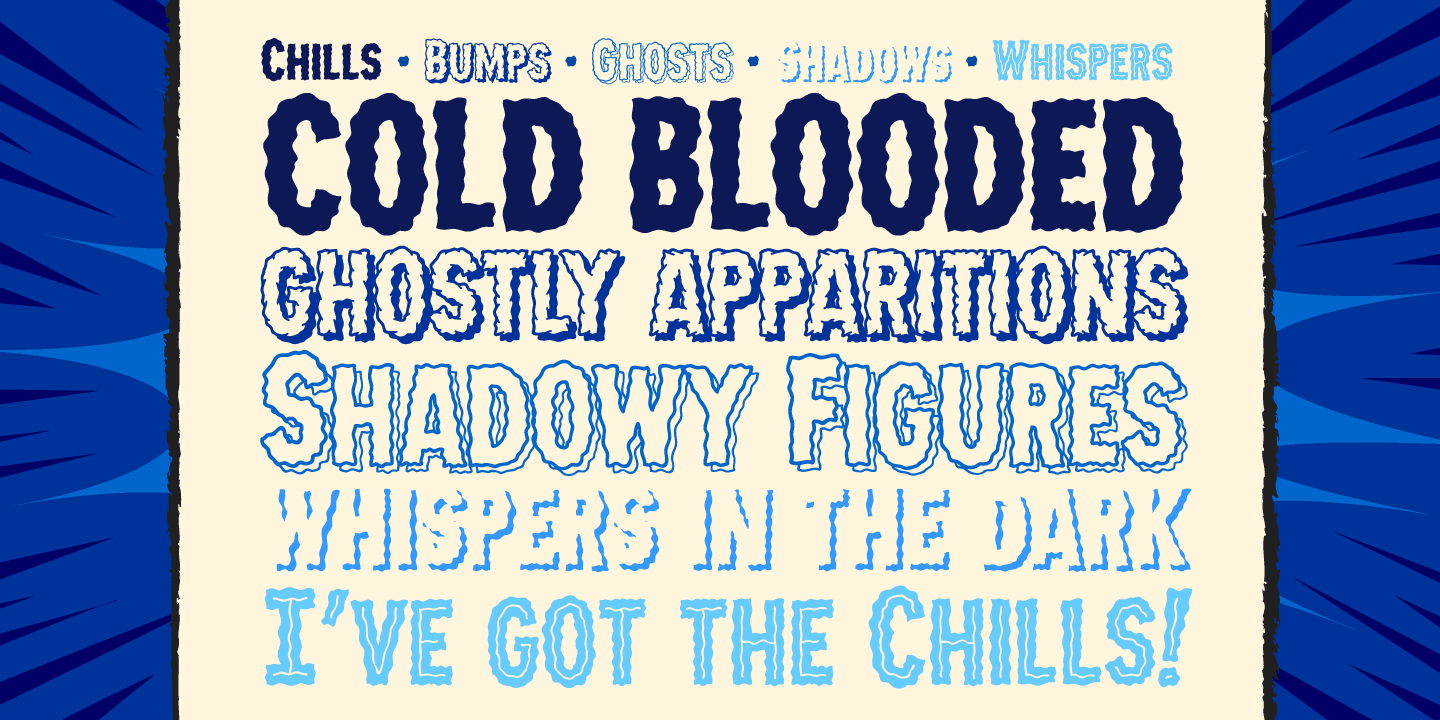 Chills Font Poster #1