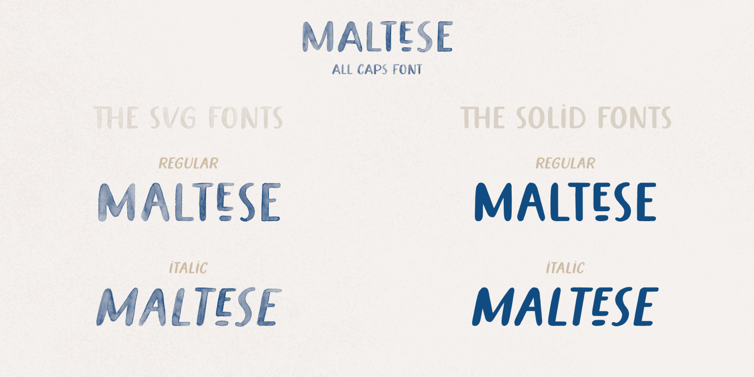 Maltese Font Poster #1
