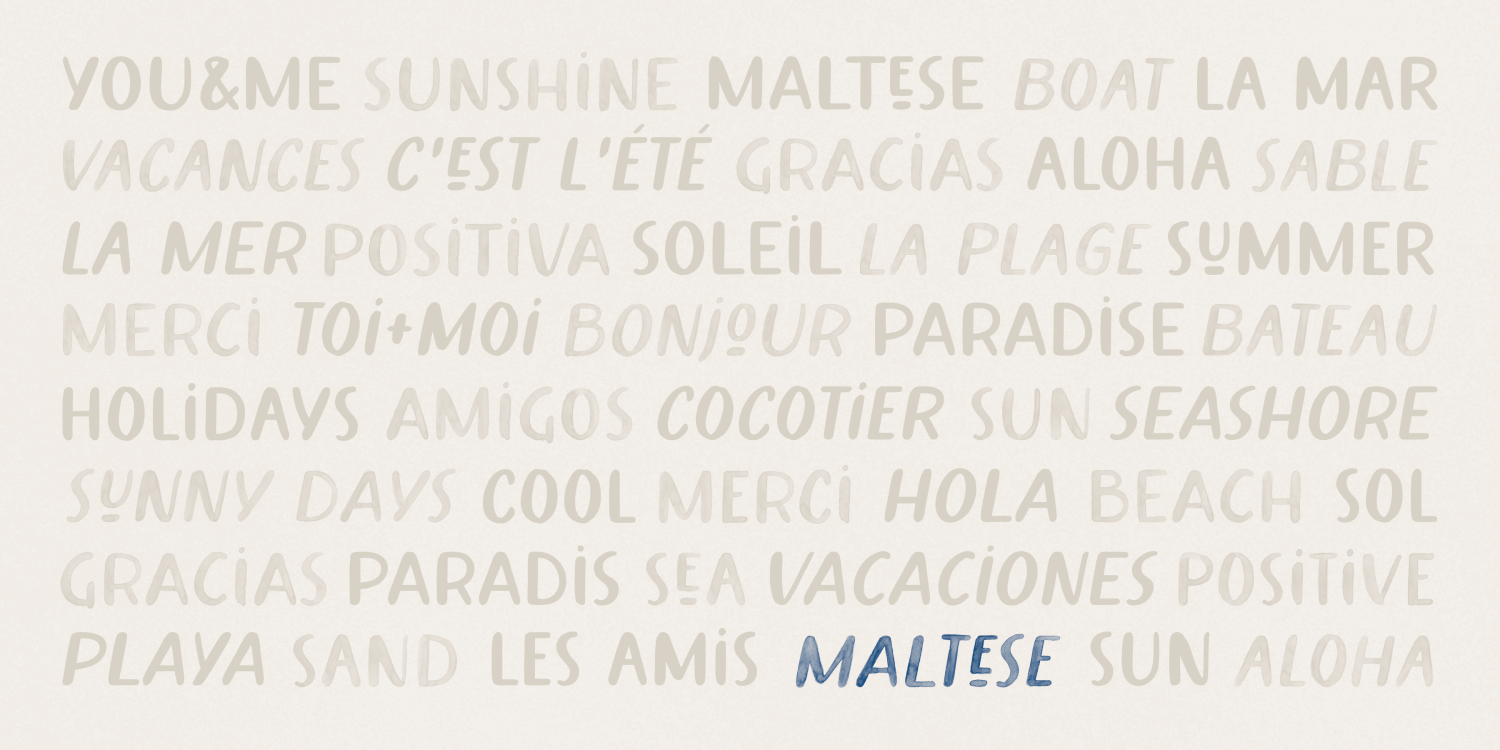 Maltese Font Poster #1