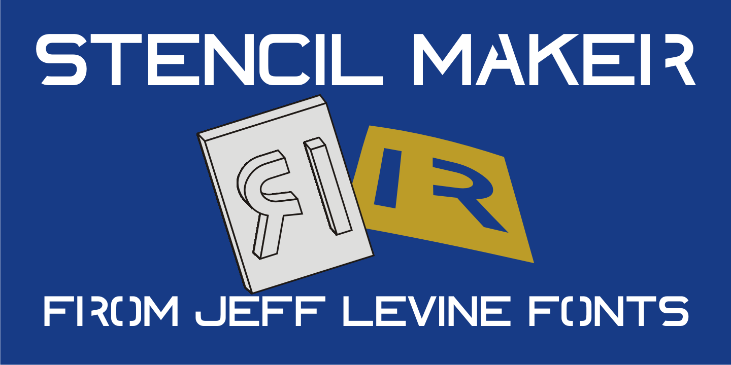 Stencil Maker Font Poster #1