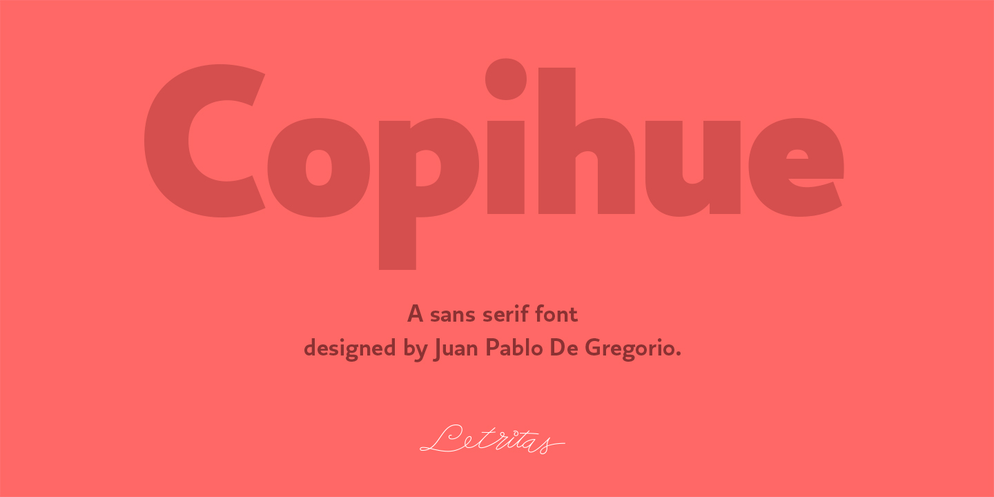 Copihue Font Poster #1