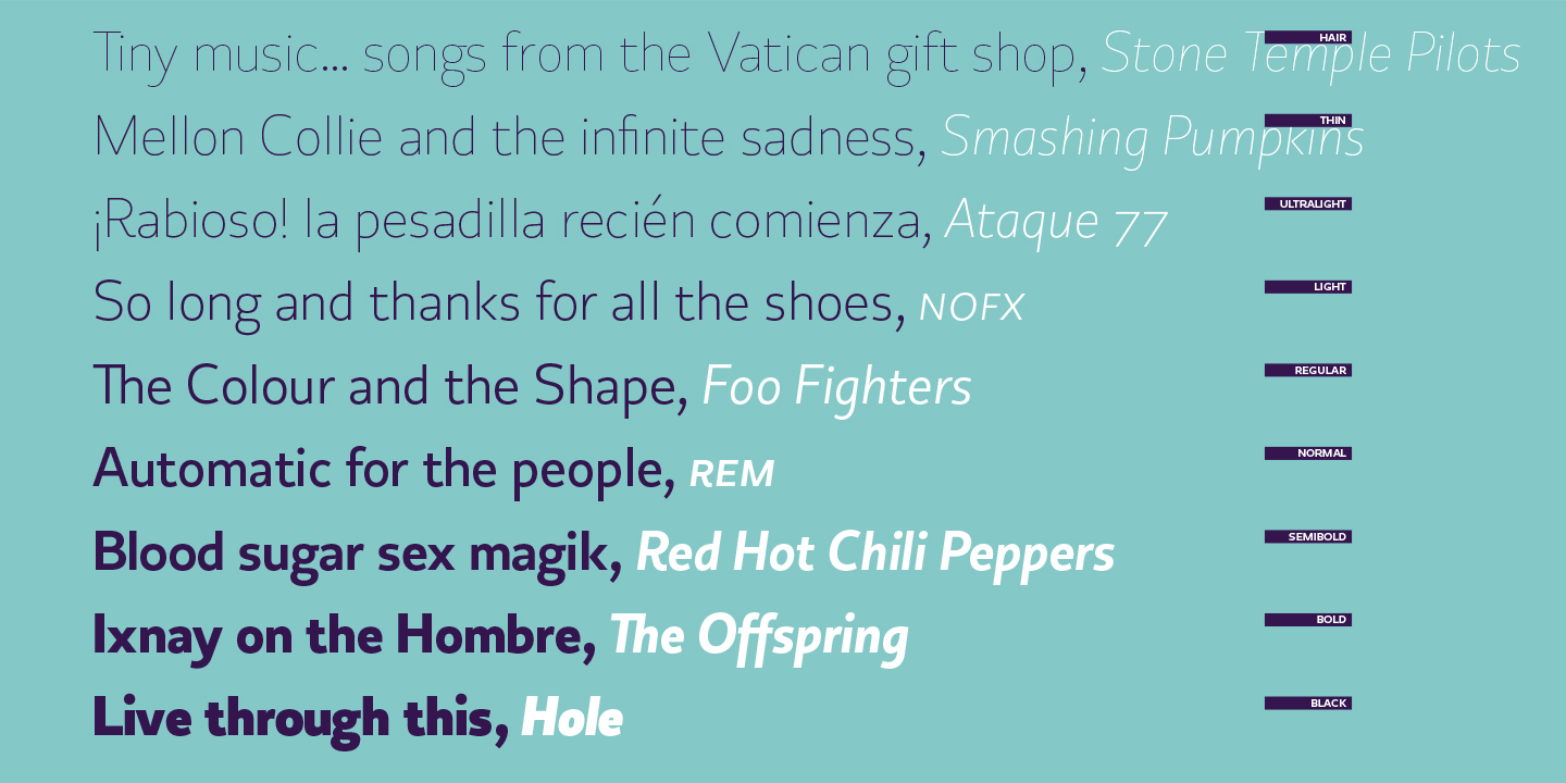 Copihue Font Poster #1