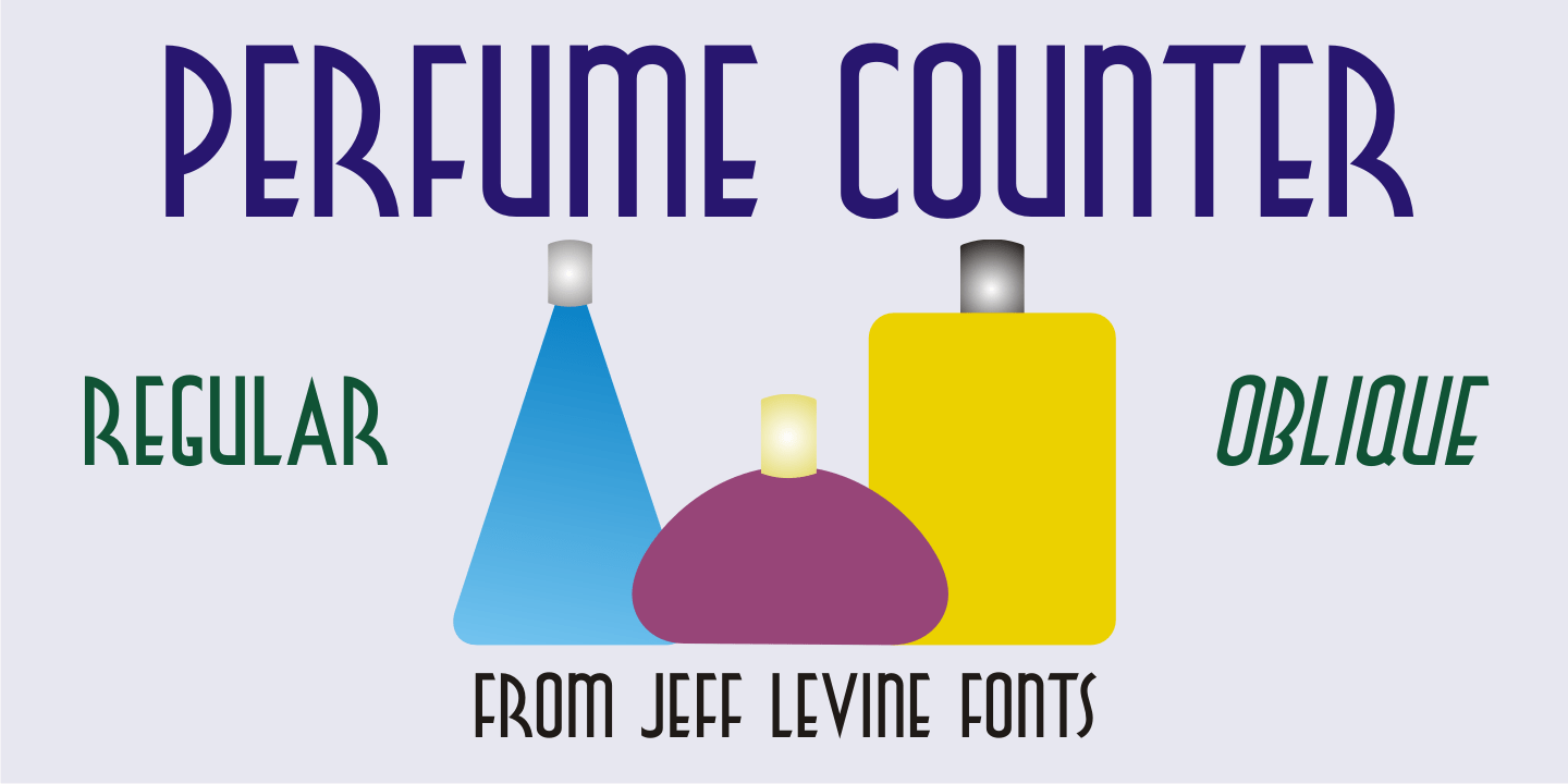 Perfume Counter Font Poster #1