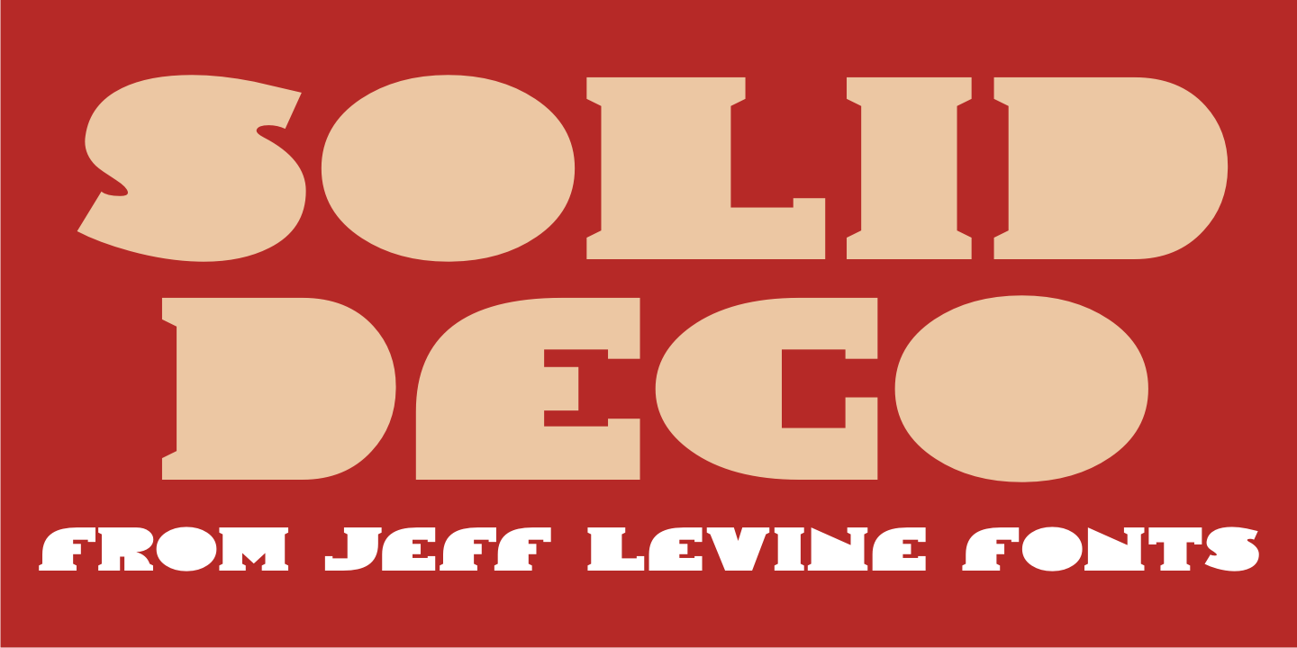 Solid Deco Font Family Poster