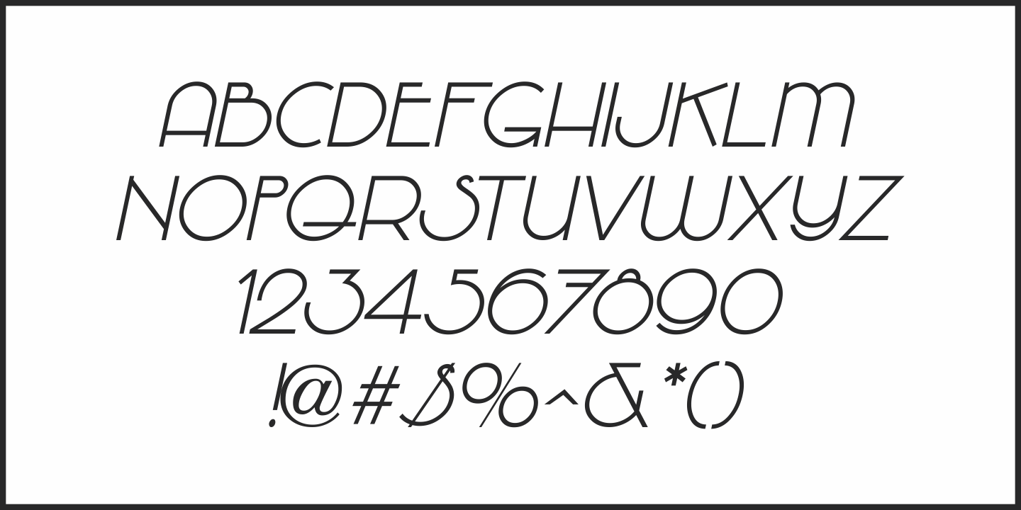 Deco Sketch Font Poster #5
