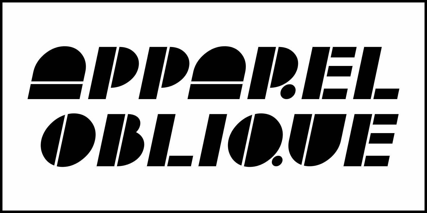 Apparel Font Poster #1