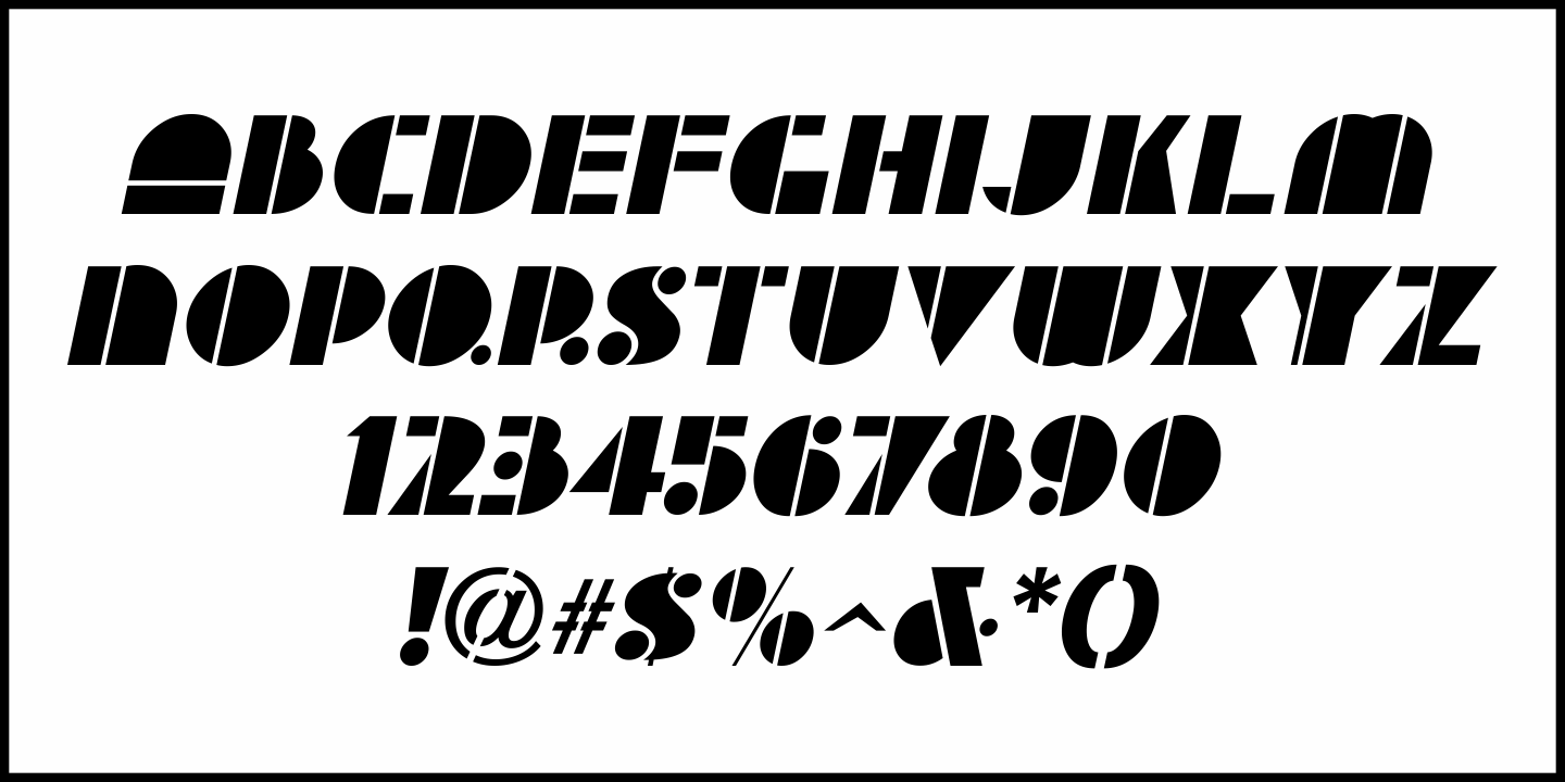 Apparel Font Poster #1