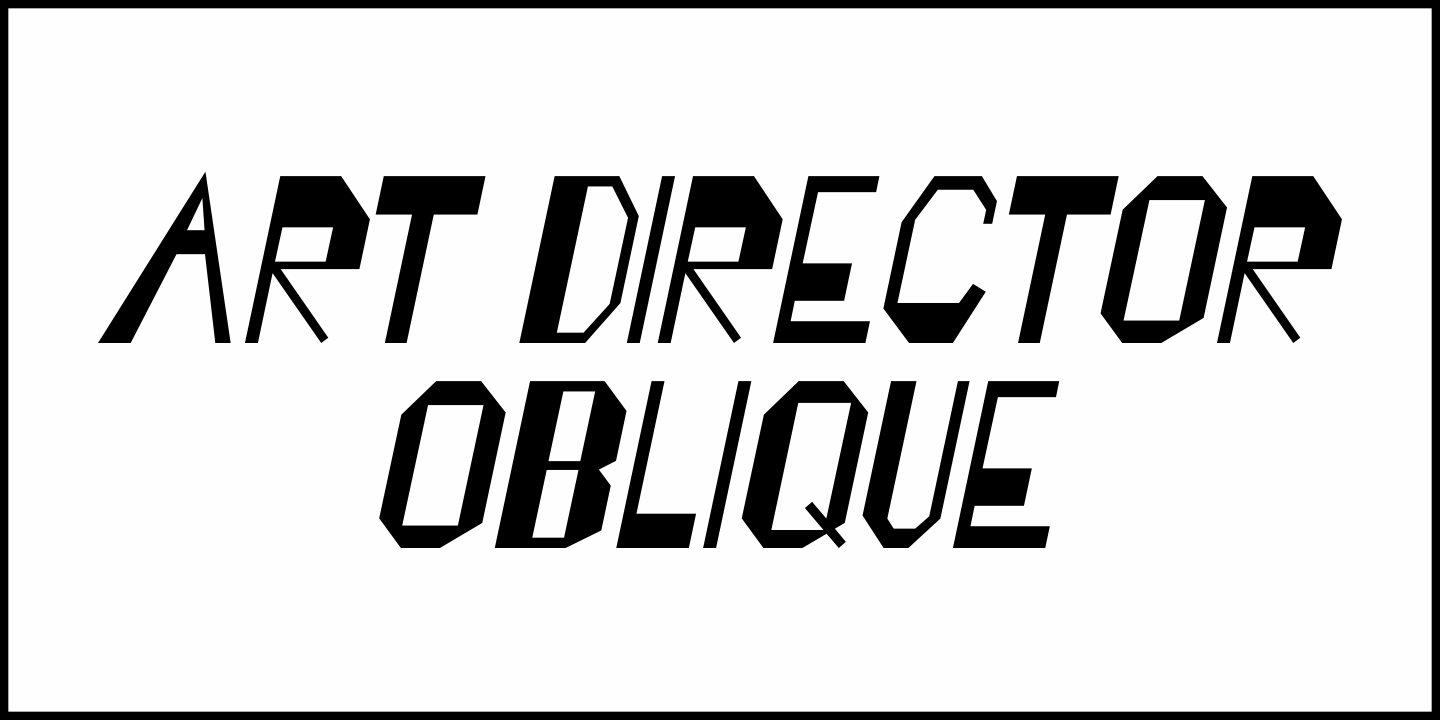 Art Director Font Poster #4
