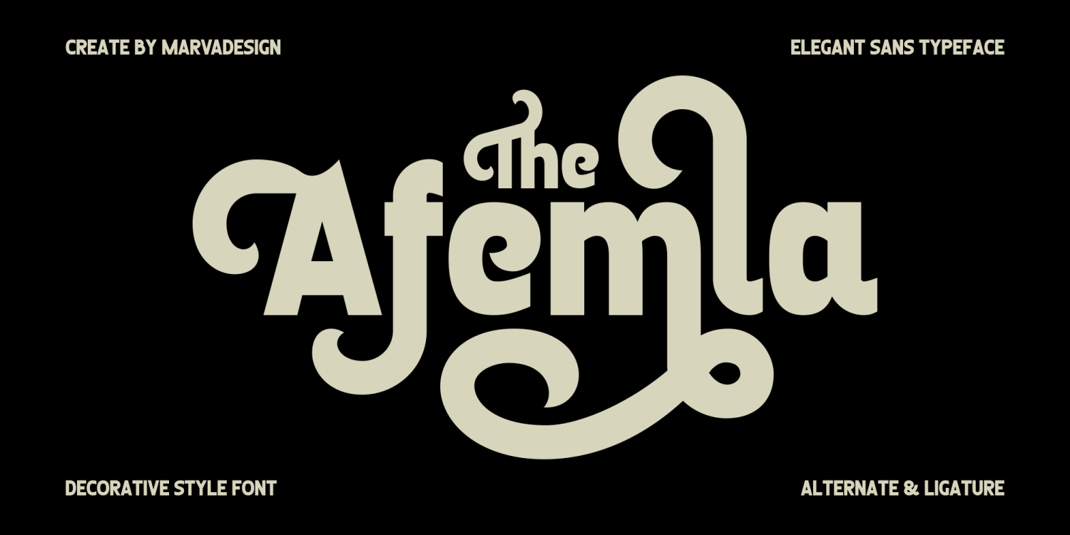Afemla Font Poster #1