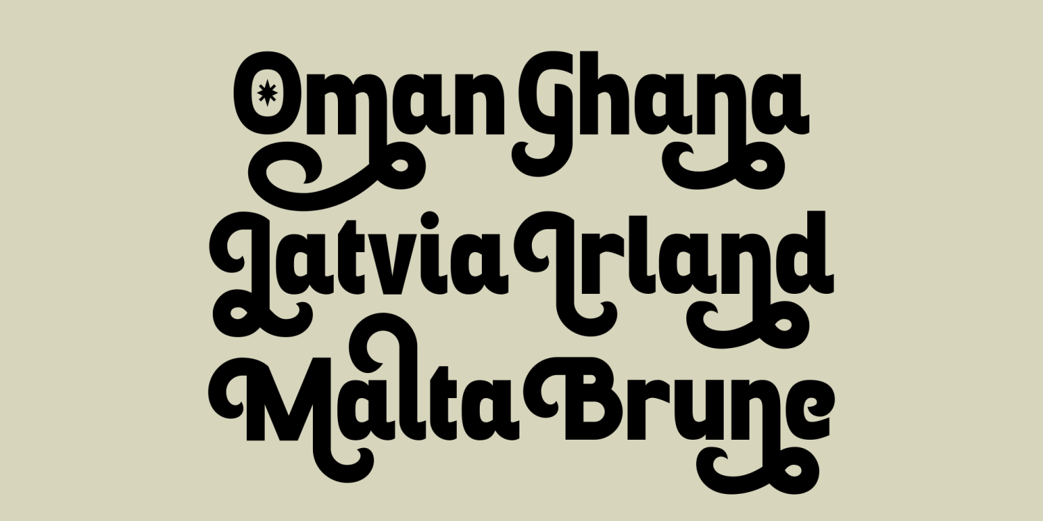 Afemla Font Poster #1