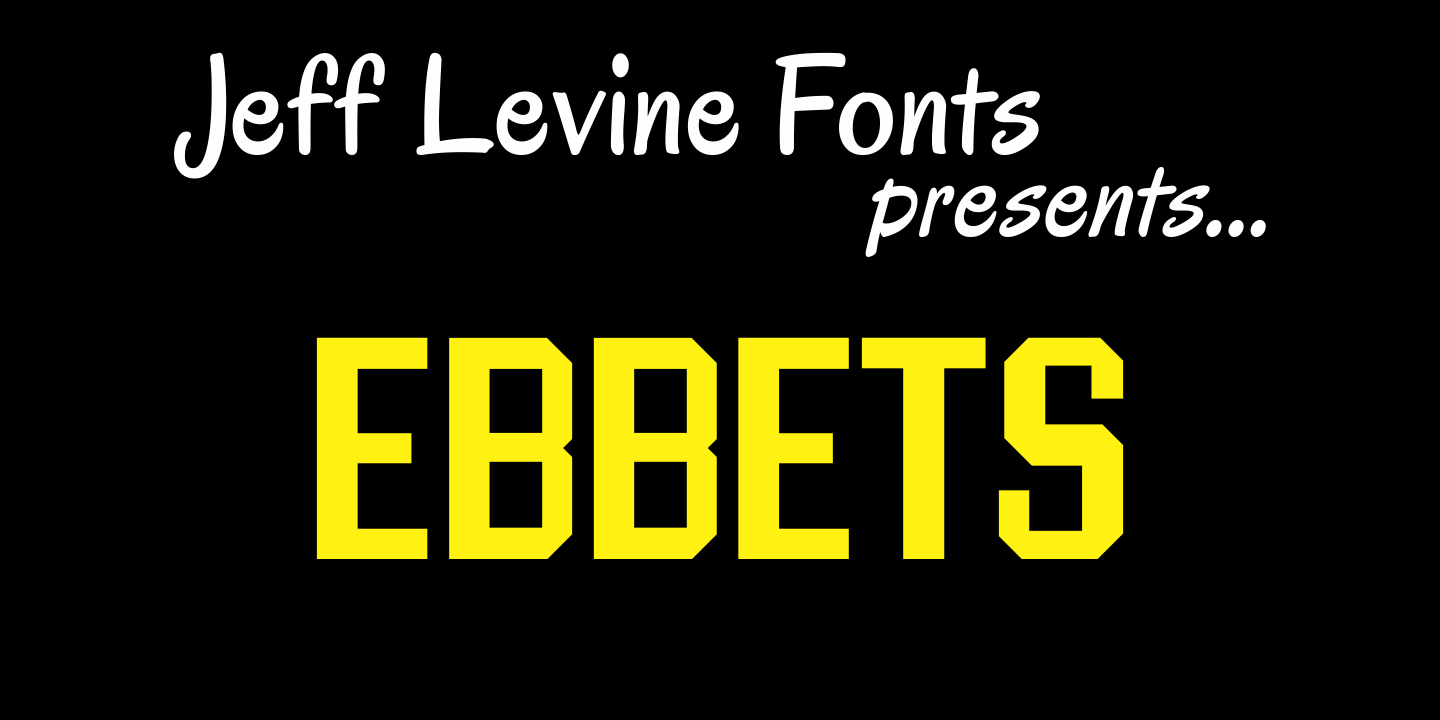 Ebbets Font Family Poster