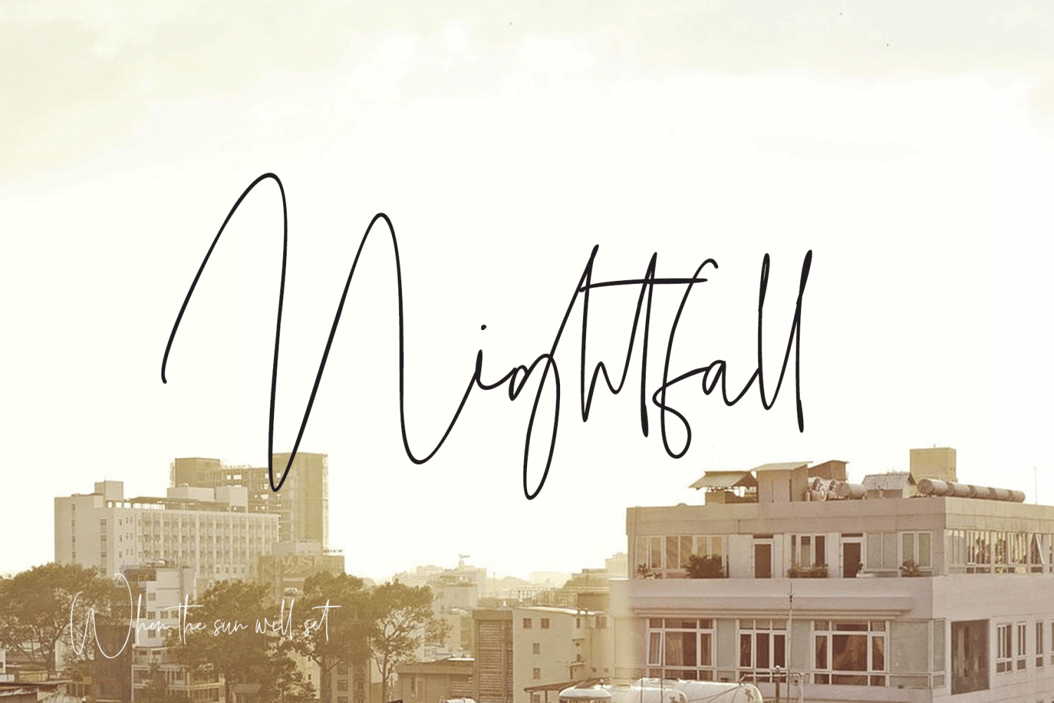 Night Fall Font Family
