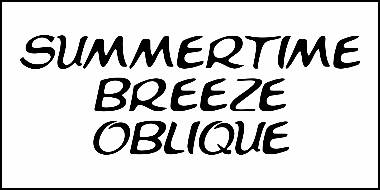 Summertime Breeze Font Poster #1