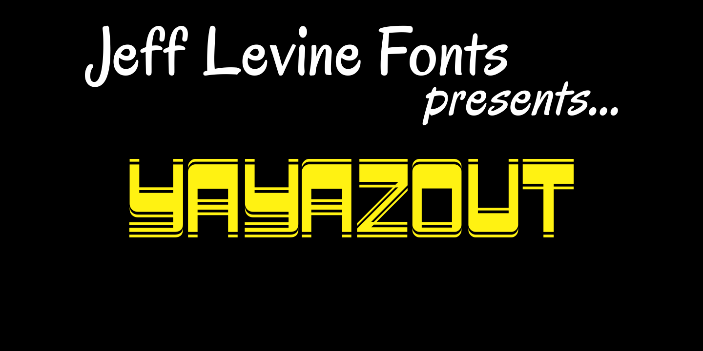 Yayazout Font Poster #1
