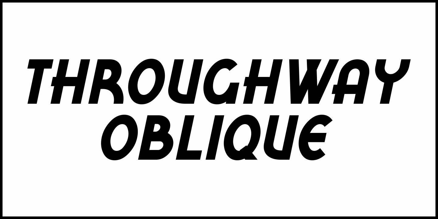 Throughway Font Poster #4