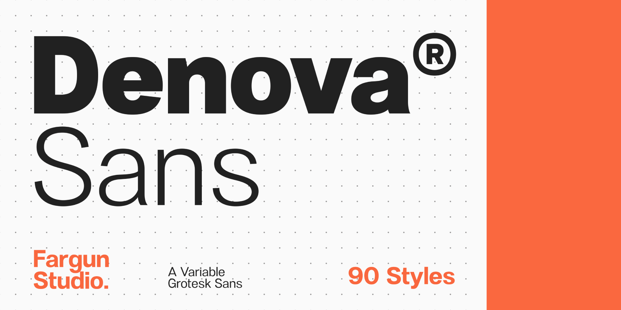 Denova Font Poster