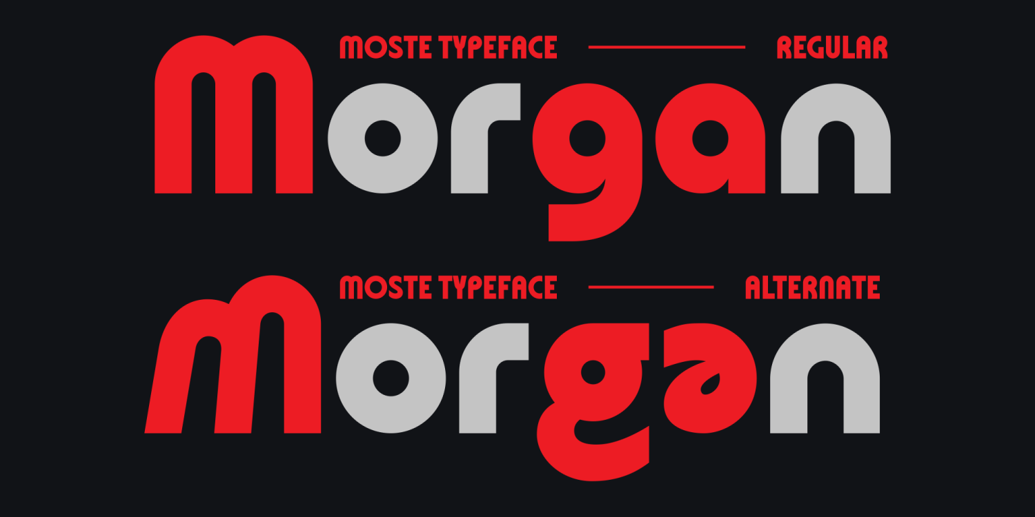 Moste Font Poster #2