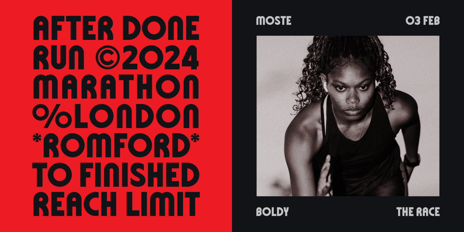 Moste Font Poster #5