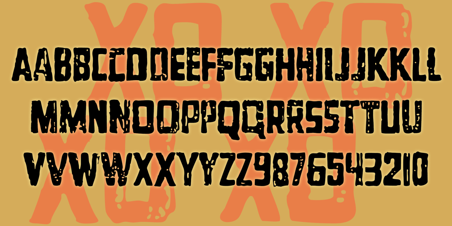 XOXO Font Family Poster