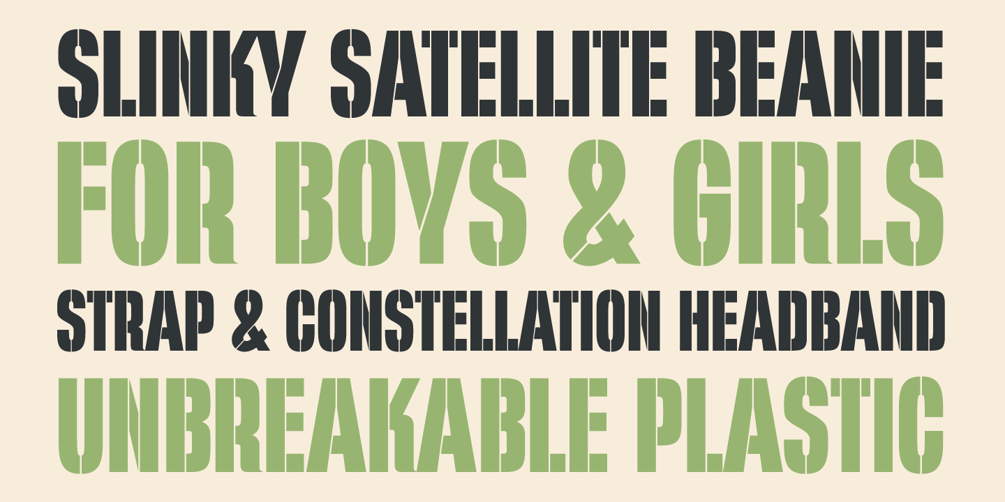 Filmotype Quiet Font Poster #1