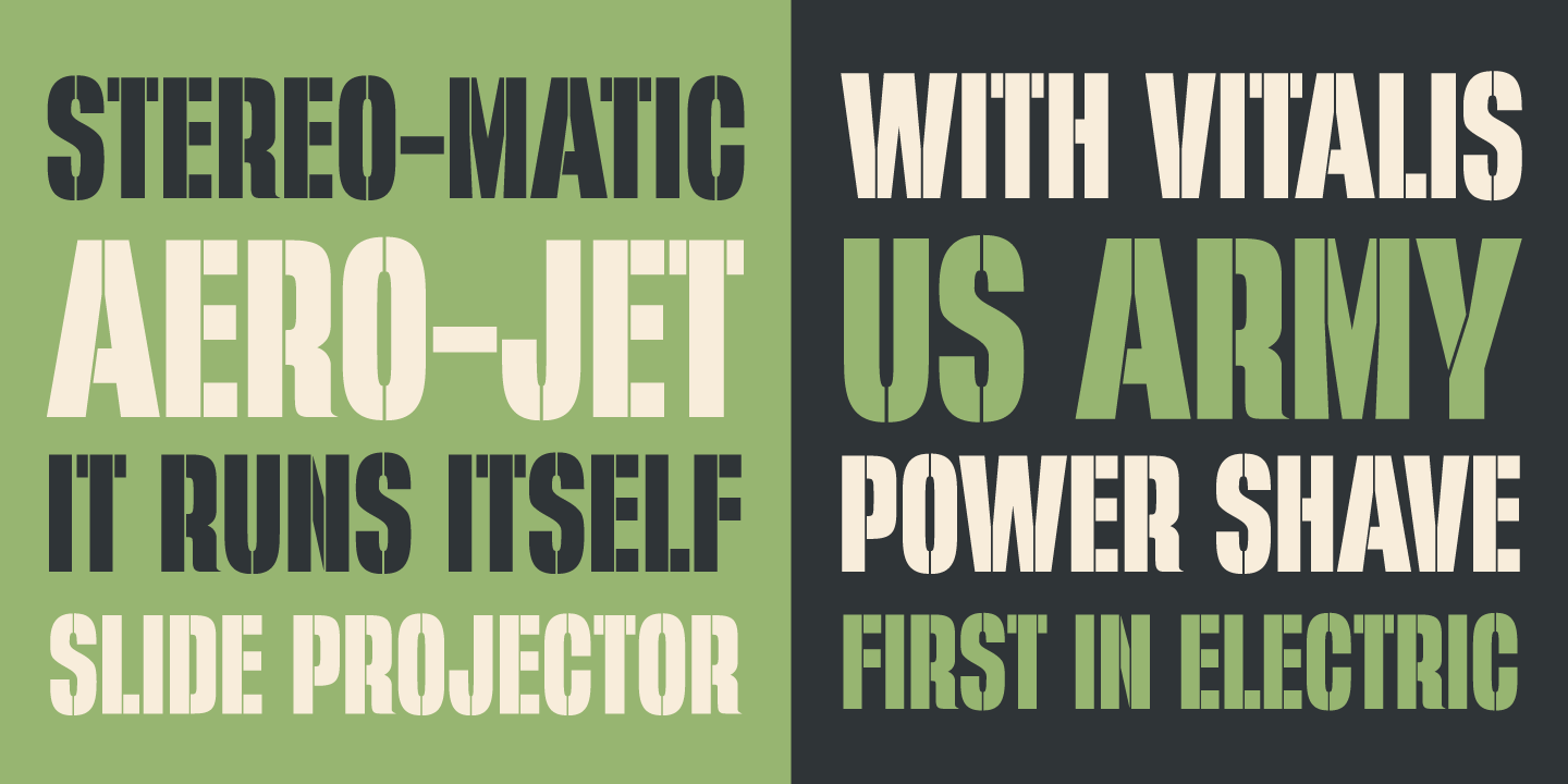 Filmotype Quiet Font Poster #1