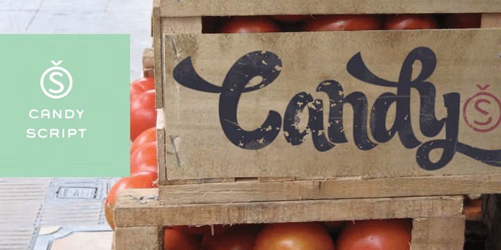 Candy Script Font Poster #1