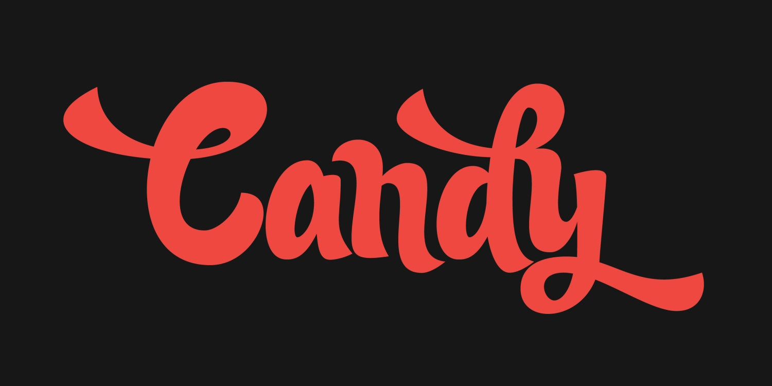 Candy Script Font Poster #1