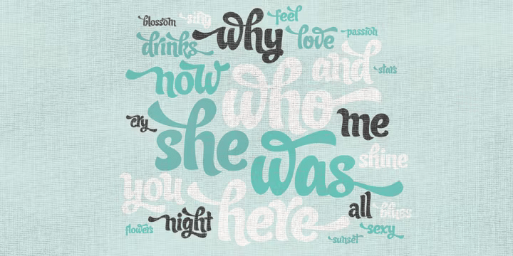 Candy Script Font Poster #1