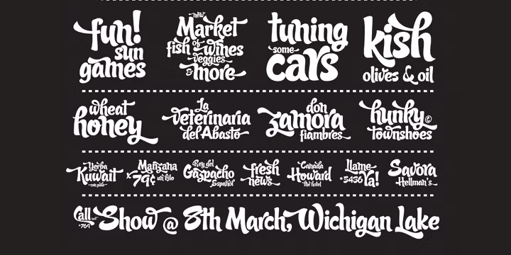 Candy Script Font Poster #1