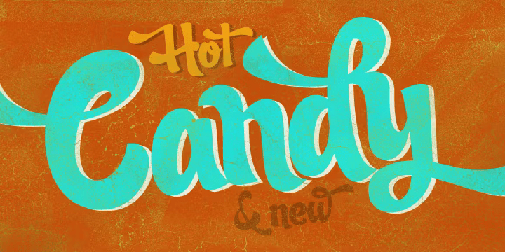 Candy Script Font Poster #1