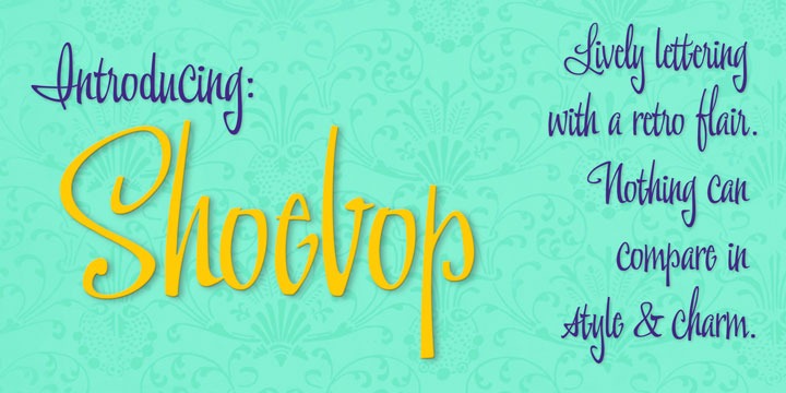 Shoebop Font Poster #1