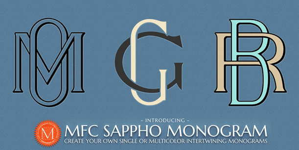 Sappho Monogram Font Poster #1