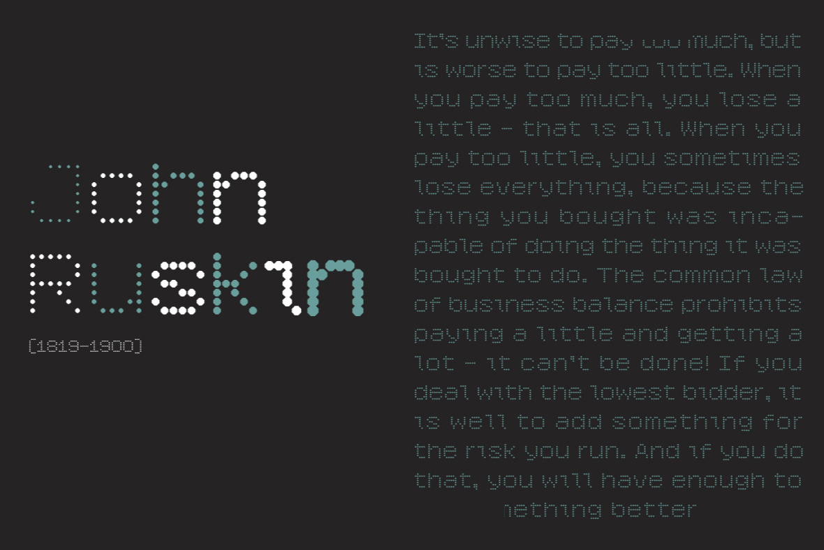 YWFT 6x7oct Bold Font Poster #1