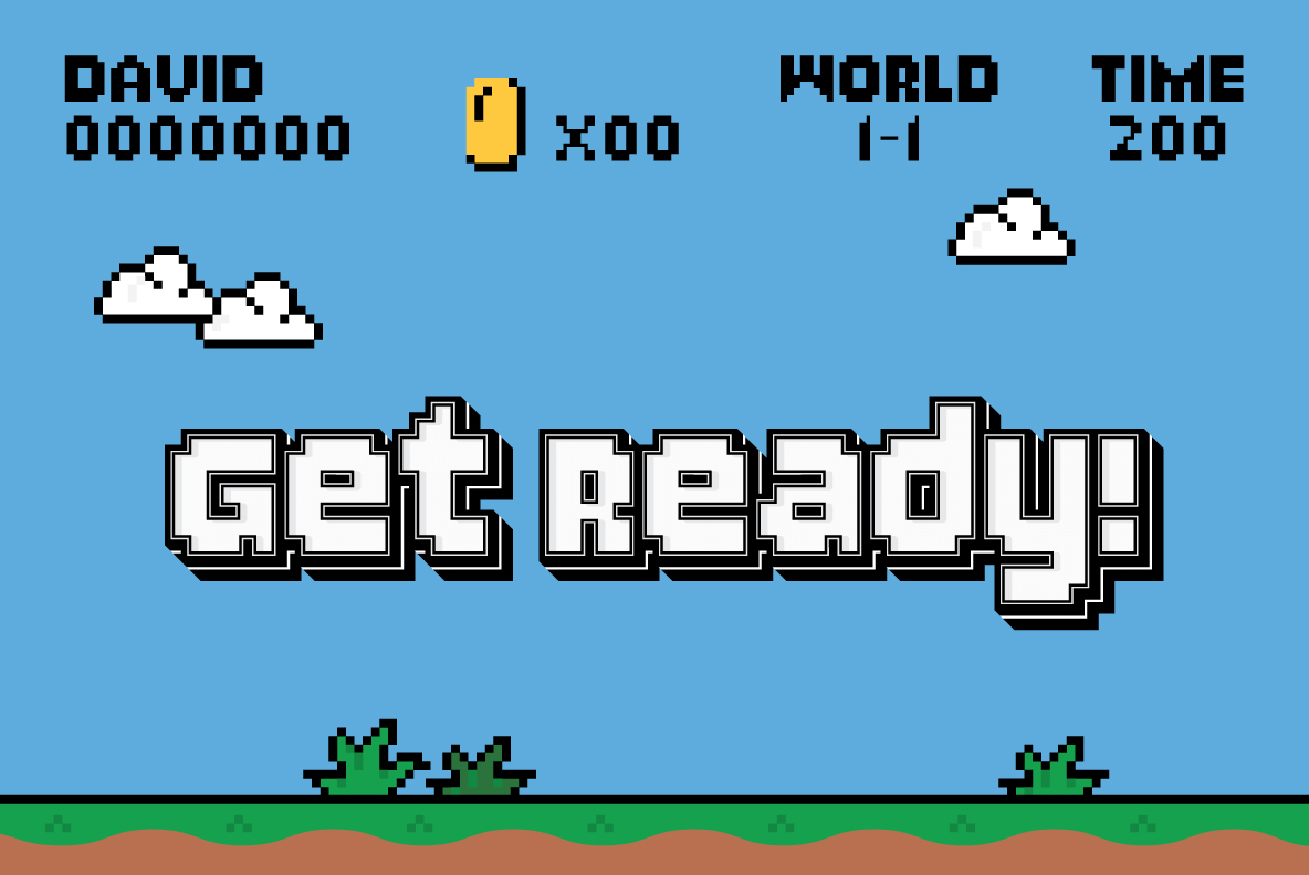 YWFT Bit Bold Font Poster #1