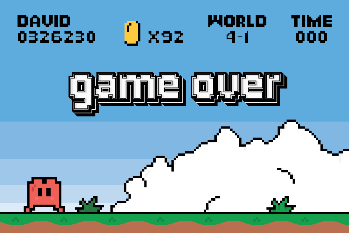 YWFT Bit Bold Font Poster #1