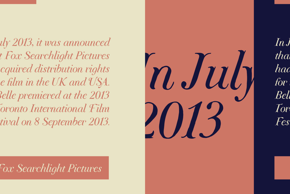 YWFT Belle Font Poster #1
