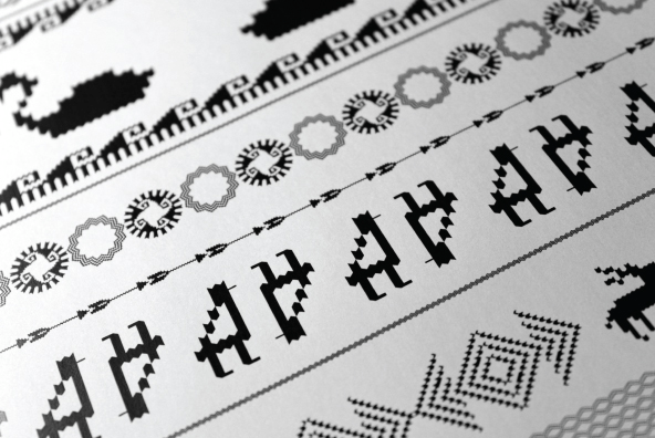 YWFT Knit Font Poster #1