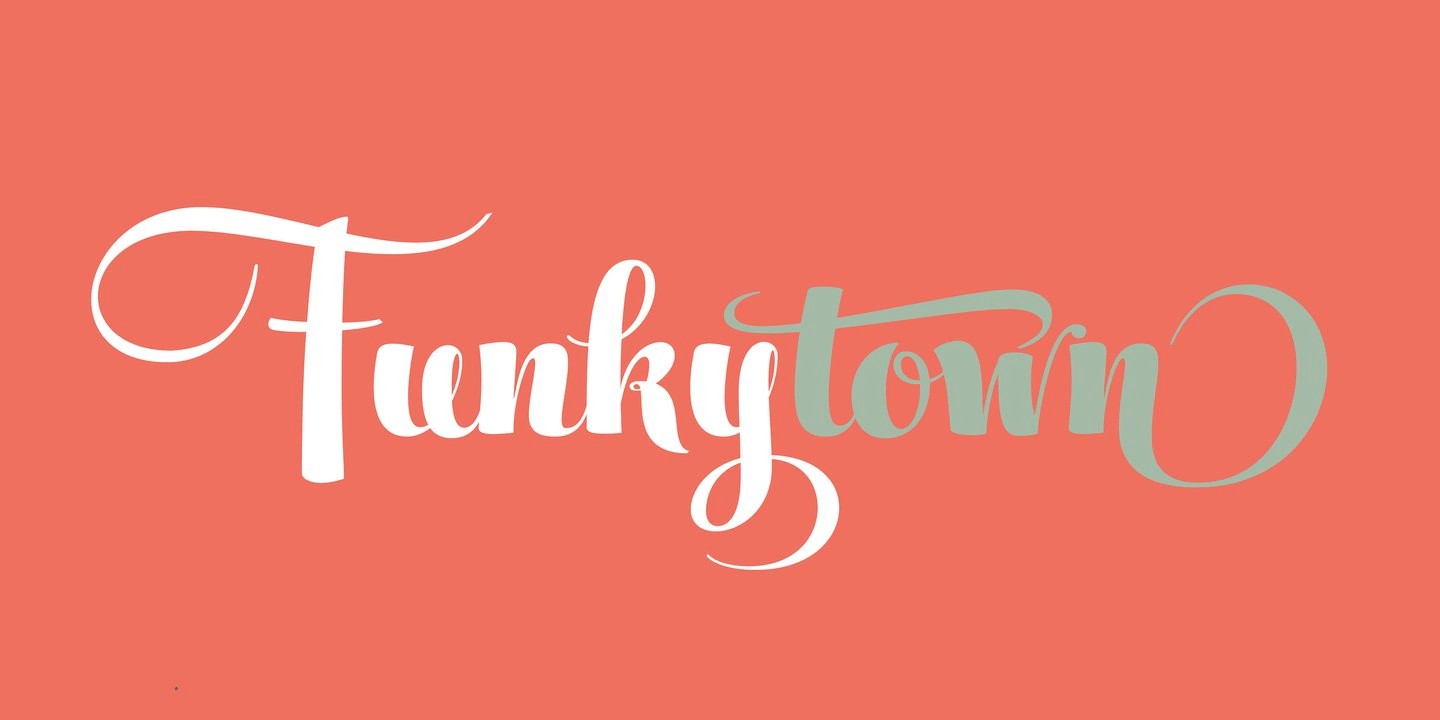 Feel Script Font Poster #1