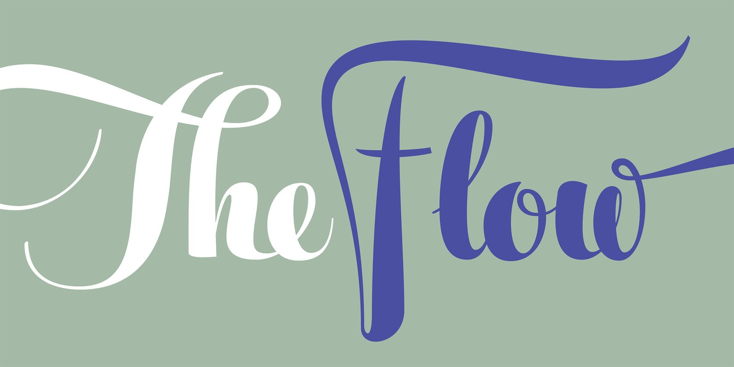 Feel Script Font Poster #1