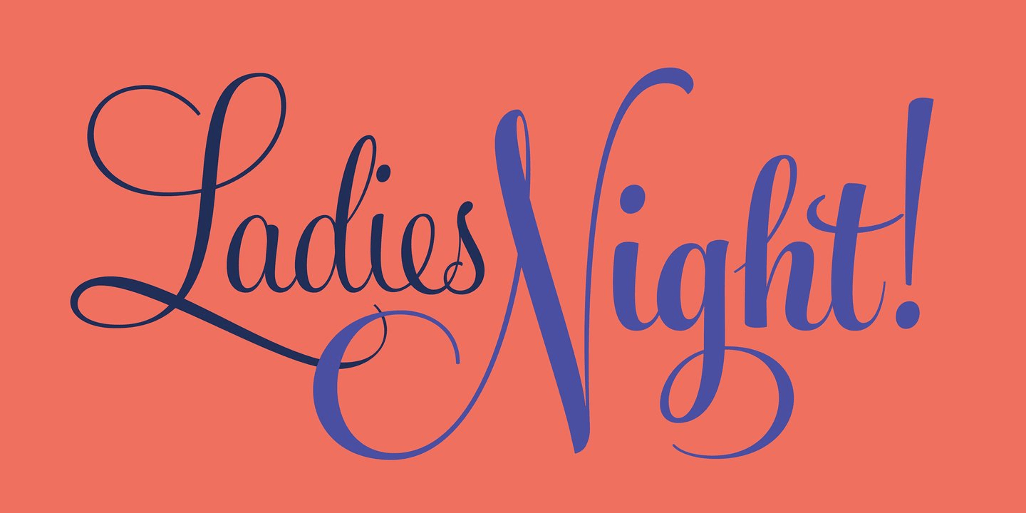 Feel Script Font Poster #1