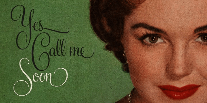 Feel Script Font Poster #1