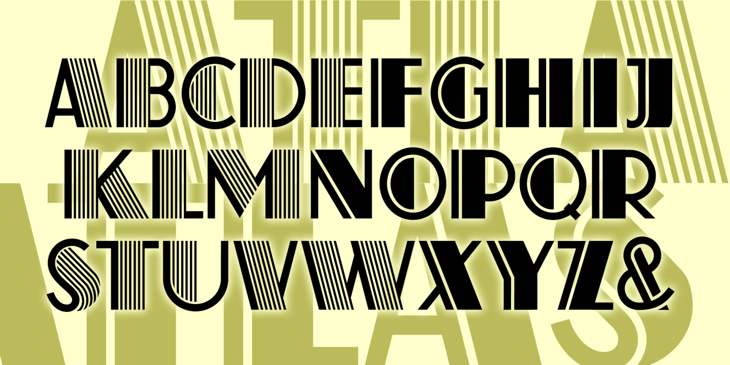 Atlas Font Family Poster