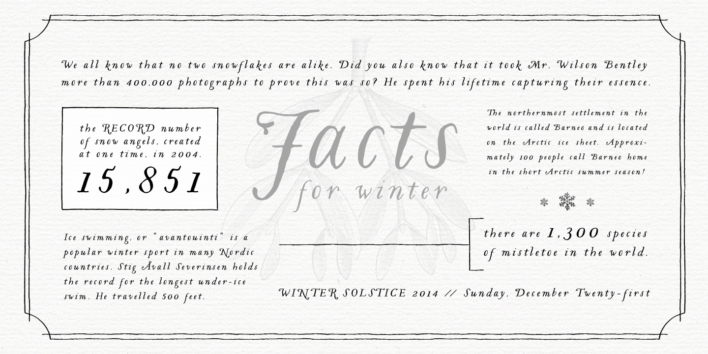 Woolen Font Poster #1