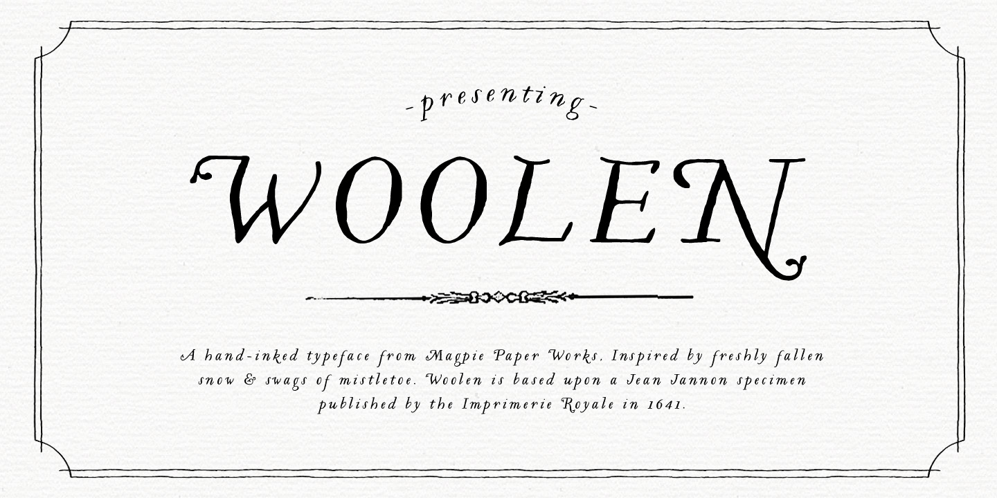 Woolen Font Poster #1