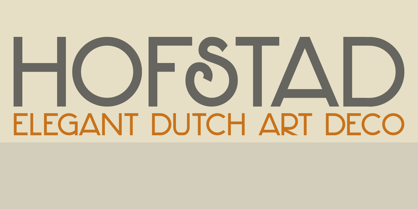 Hofstad Font Poster #1