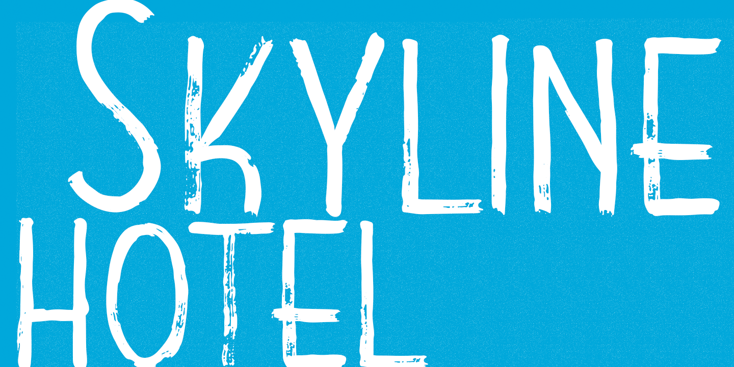 Skyline Hotel Font Poster
